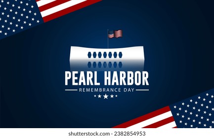 National Pearl Harbor Remembrance Day December 7 background Vector Illustration 