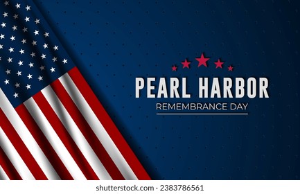 National Pearl Harbor Remembrance Day December 7 background Vector Illustration 