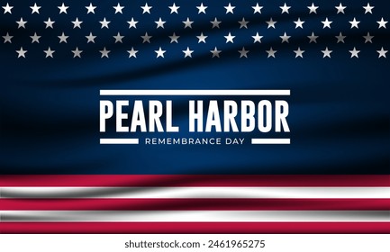 National Pearl Harbor Remembrance Day December 7 background Vector Illustration 