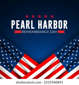 National Pearl Harbor Remembrance Day December 7 background Vector Illustration 