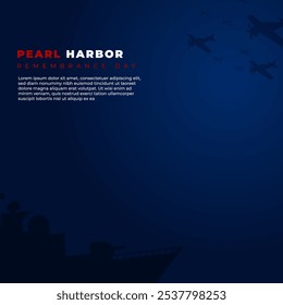 National Pearl Harbor Remembrance Day. December 7. Holiday concept for background