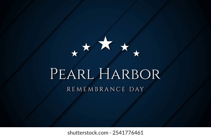 National Pearl Harbor Remembrance Day Background Design. Template for banner, card, poster. Vector illustration