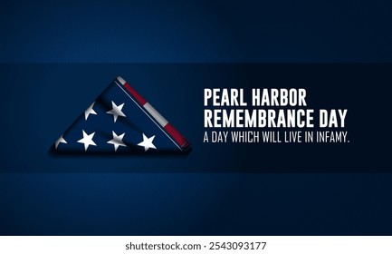 National Pearl Harbor Remembrance Day December 7 background Vector Illustration 