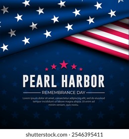 National Pearl Harbor Remembrance Day December 7 background Vector Illustration 