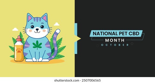 National Pet CBD Month Web Banner Template