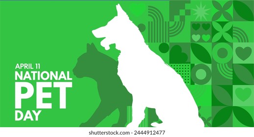 National Pet Day. background, banner, card, poster	