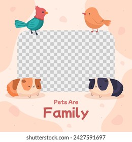 Día Nacional de las Mascotas. Fondo del día de mascotas feliz. 11 de abril. Celebración del Día de Mascotas. Diseño de ilustración vectorial de dibujos animados para póster, banner, volante, saludo, tarjeta, cubierta, post, promoción, evento.