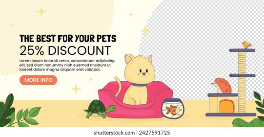National Pet Day. Happy Pet Day Background. April 11. Pet Day Celebration. Cartoon Vector illustration design for Poster, Banner, Flyer, Greeting, Card, Cover, Post, Promotion, Event.