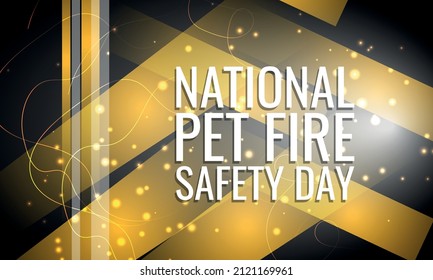 National Pet Fire Safety Day. Design Suitable For Greeting Card Poster And Banner