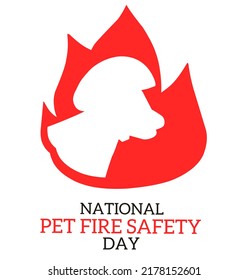 National Pet Fire Safety Day. July 15. Holiday Concept. Template For Background, Banner, Card, Poster With Text Inscription