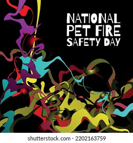 National Pet Fire Safety Day. Design Suitable For Greeting Card Poster And Banner