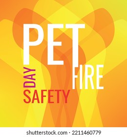 National Pet Fire Safety Day. Design Suitable For Greeting Card Poster And Banner