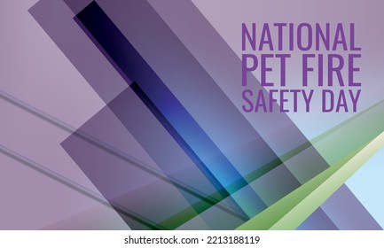 National Pet Fire Safety Day. Design Suitable For Greeting Card Poster And Banner