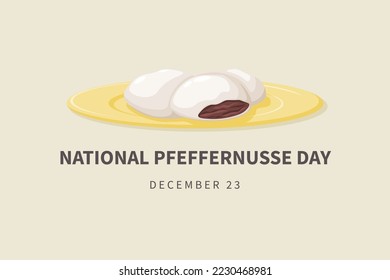 National Pfeffernusse Day background. Vector illustration design.