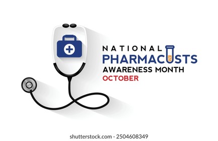 National Pharmacists month is observed every year in October. It’s a time to celebrate their contributions to patient care, medication management, and overall health promotion. Vector illustration