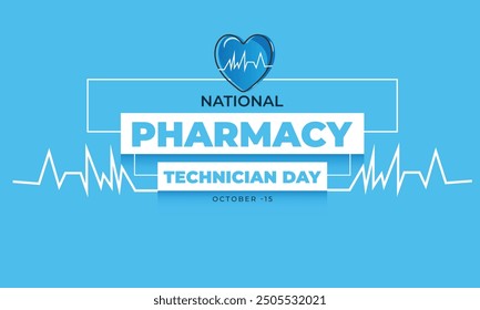 National Pharmacy Technician Day. background, banner, card, poster, template. Vector illustration.