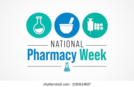 National Pharmacy Week Observed Every Year Stock Vector (Royalty Free ...