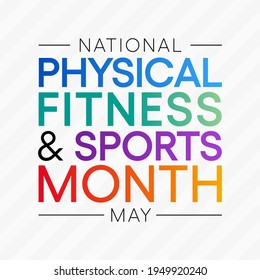 El Mes Nacional De Fitness F Sica Vector De Stock Libre De Regal As   National Physical Fitness Sports Month 260nw 1949920240 