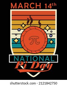 National Pi Day March 14th T-shirt Design