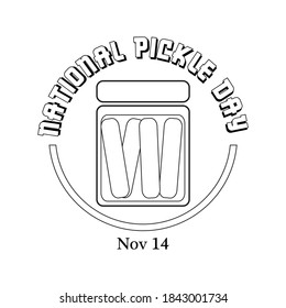National Pickle Day Sign and Badge