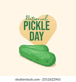 National Pickle Day vector design template good for celebration usage. National Pickle Day design. flat design. eps 10.