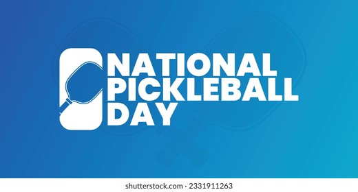 national pickleball day, august 8, social media post, web, poster, background, greeting card, banner concept, suitable for sale, vector illustration.