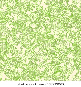National picture pattern background. Italian cuisine food with vegetables and curly pasta seamless elements for restaurant menu