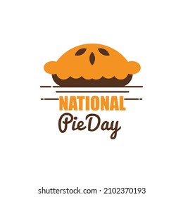 National Pie Day Celebration Vector Illustration