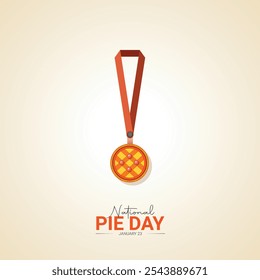 National Pie Day. Pie Day Day creative ads design Jan 23 . social media poster