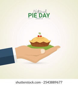 National Pie Day. Pie Day Day creative ads design Jan 23 . social media poster