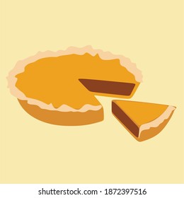 National pie Day. Suitable for greeting card, poster and banner.Cheesecake, cake. A piece of cake on a light background.