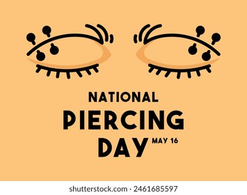 In: National Piercing Day. 16. Mai. EPS 10.