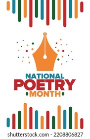 1,060 National Poetry Month Images, Stock Photos & Vectors | Shutterstock