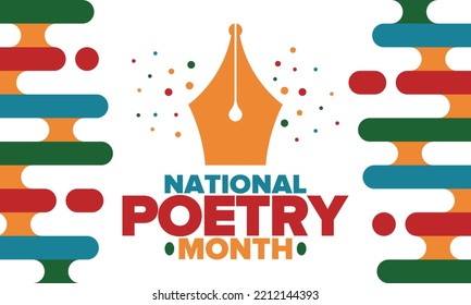 1,060 National Poetry Month Images, Stock Photos & Vectors | Shutterstock