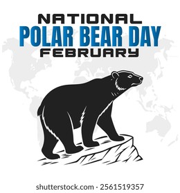 
NATIONAL POLAR BEAR DAY Vector Illustration for post background