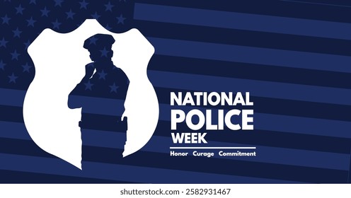 National Police Week - banner, illustration, poster
