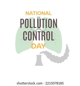 National Pollution Control Day. Vector illustration.