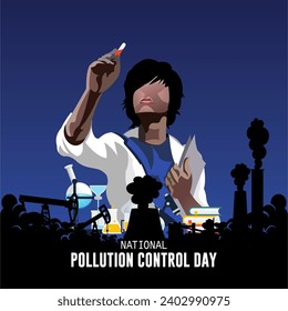 National Pollution Day vector illustration