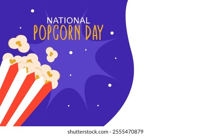 National Popcorn Day. Happy Popcorn Day background. Popcorn Day celebration. January 19. Vector illustration design Template for Poster.