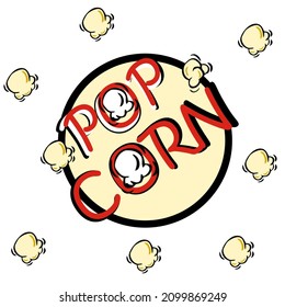 National Popcorn Day Vector Illustration.