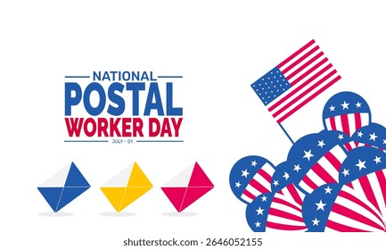 National Postal Worker Day background illustration. Holiday concept. Utilize for background, banner, placard, card, and poster design template with  professional  illustraion design 