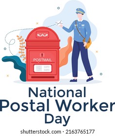 National Postal Worker Day Vector