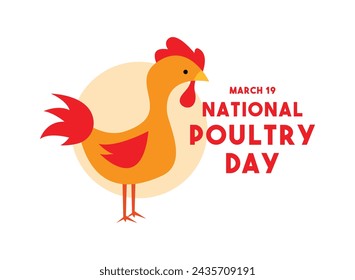 National Poultry Day. March 19. Eps 10.
