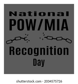 National POW MIA Recognition Day, idea for poster or banner