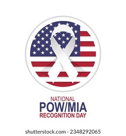 National POW MIA Recognition Day background. Vector illustration.