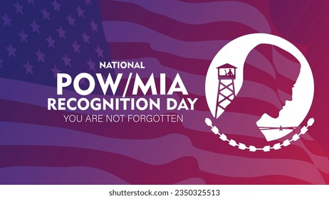 national pow mia recognition day vector background