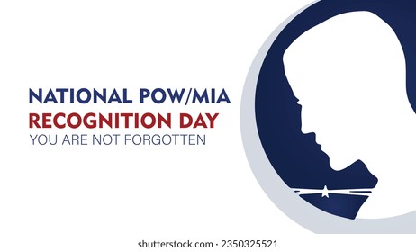 national pow mia recognition day vector background