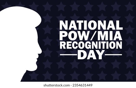 National POW MIA Recognition Day Vector Template Design Illustration. Suitable for greeting card, poster and banner