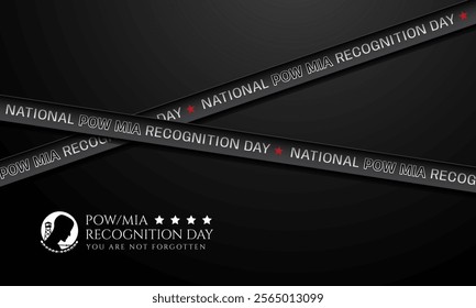 National POW MIA Recognition Day Design Background Illustration