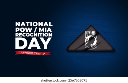 National POW MIA Recognition Day Design Background Illustration